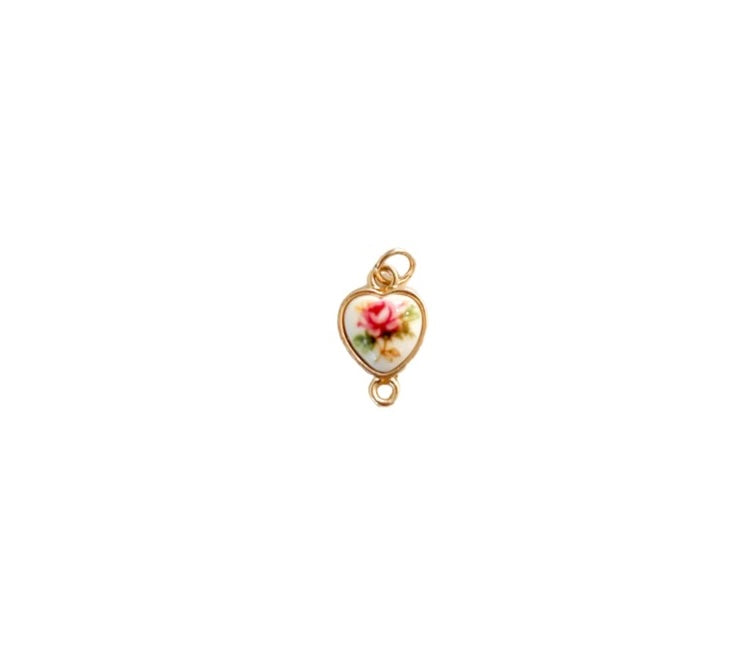 Rose Heart Charm