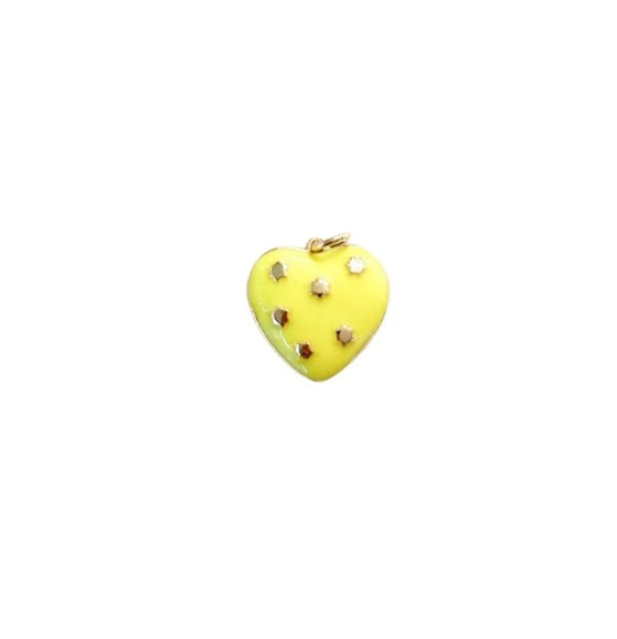 Yellow Diamond Heart