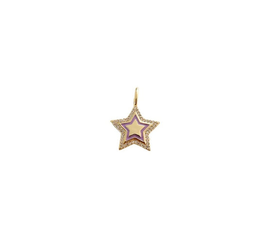 Purple Star Charm