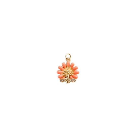 Orange Flower Charm