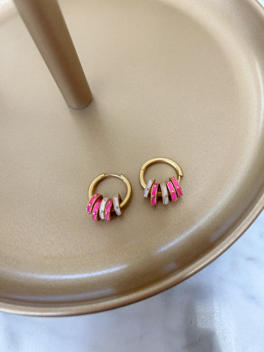 Gold Ringed Hoops