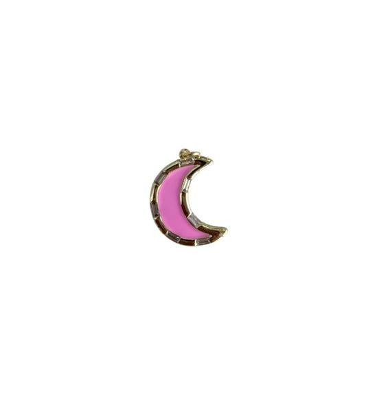 Hot Pink Moon Charm