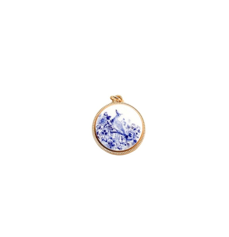 Blue Floral Charm