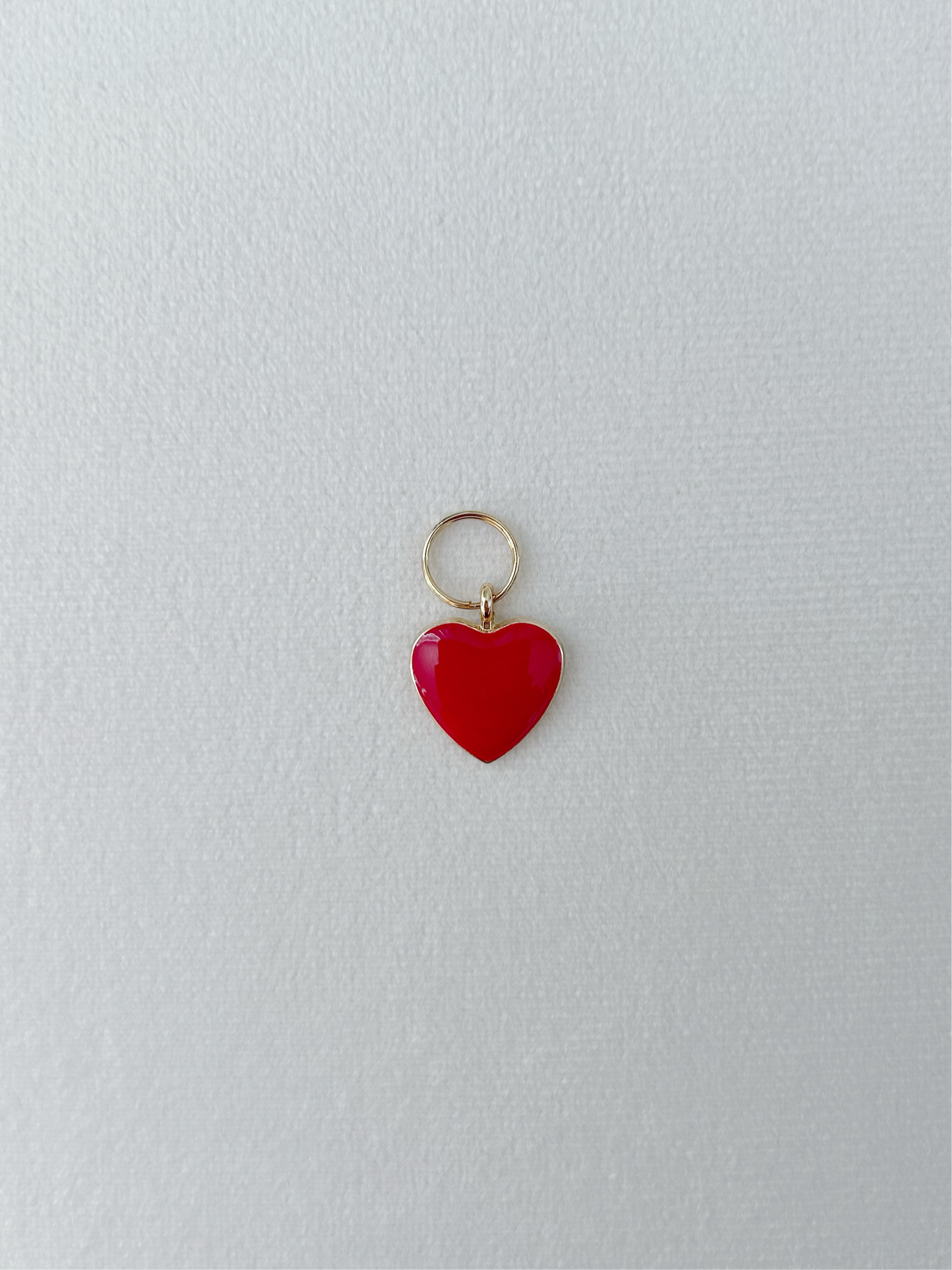 Red Heart Dog Charm