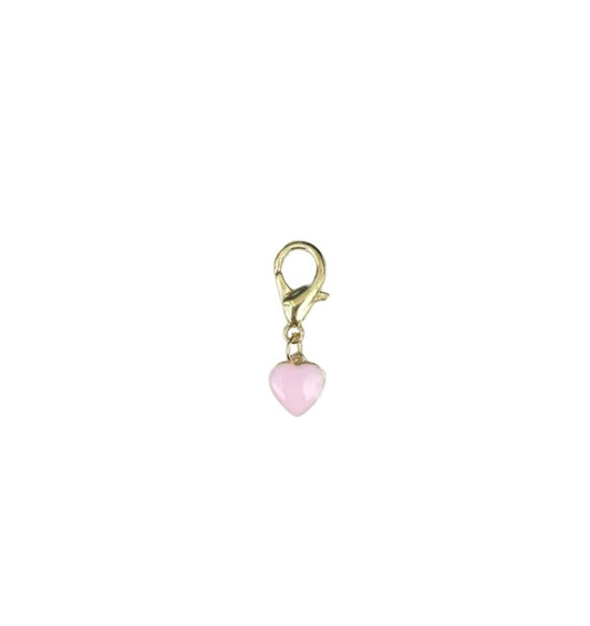 Pink Heart Shoe Charm