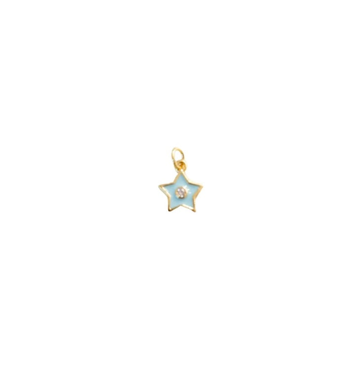 Teal Star Charm