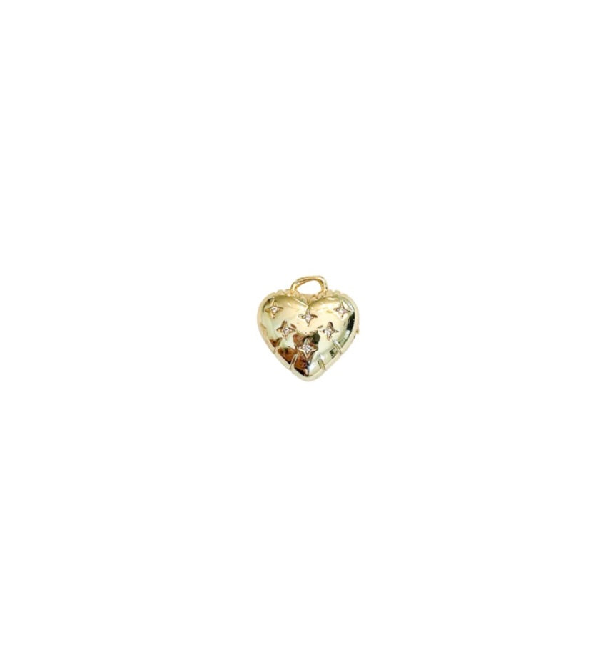 Diamond Heart Charm