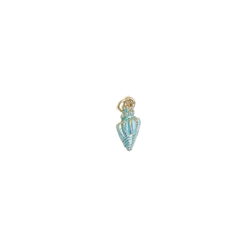 Blue Sea Shell Charm