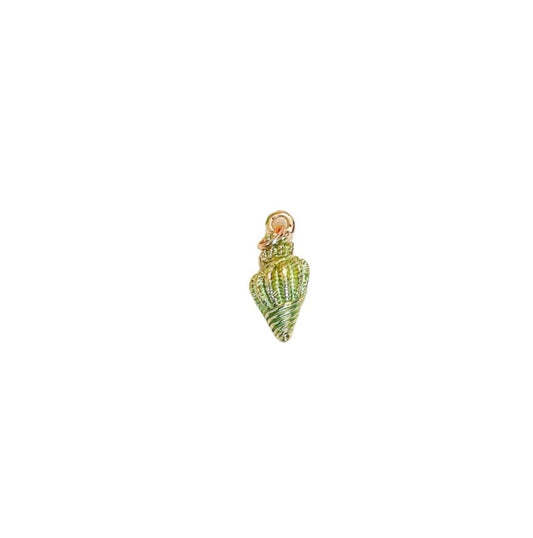 Green Sea Shell Charm