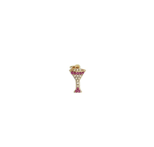 Martini Glass Charm